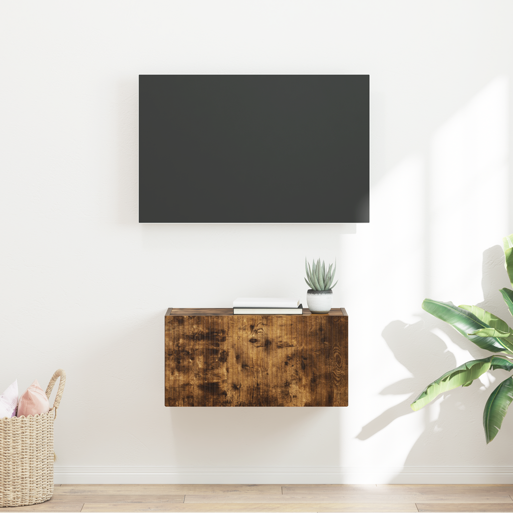 vidaXL Szafka pod telewizor 60 x 31 x 29,5 cm Dąb wędzony
