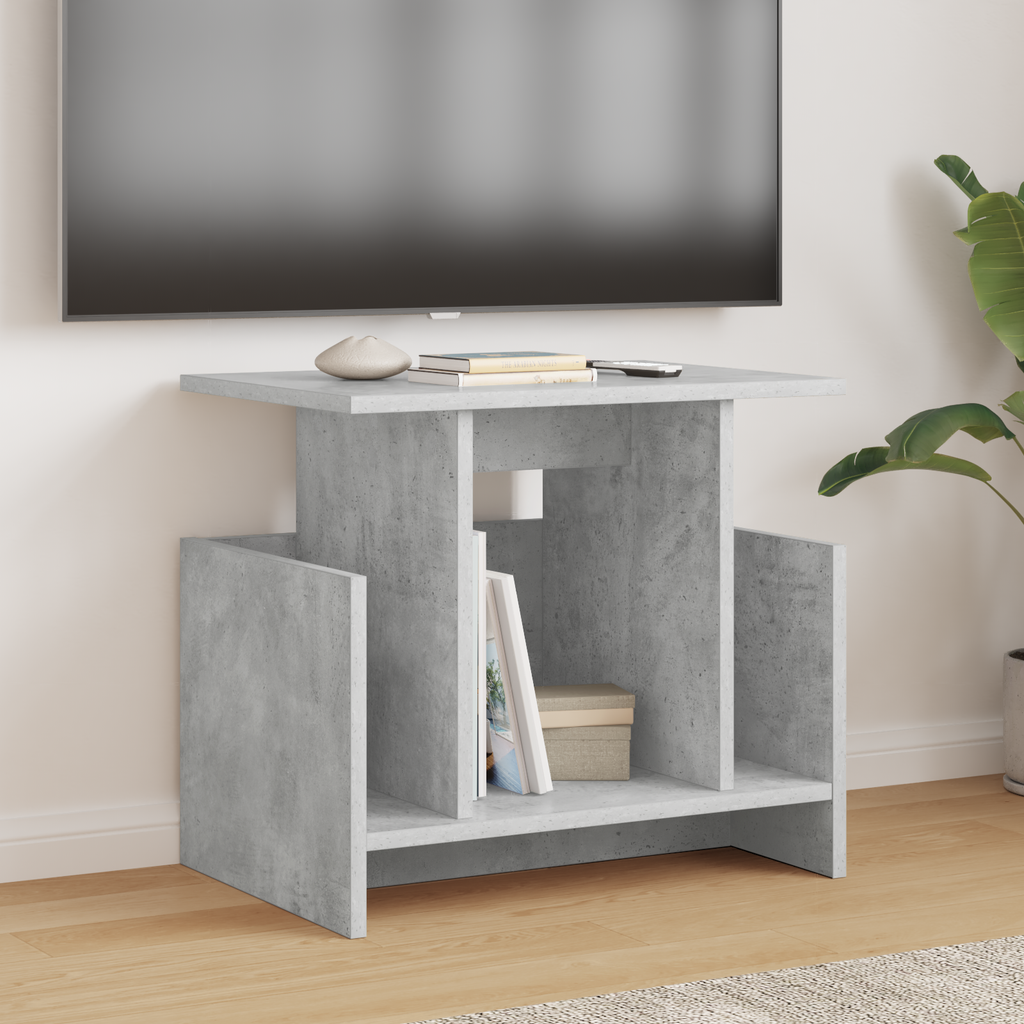 vidaXL Stół pod telewizor 50 x 35 x 45 cm Betonowy szary