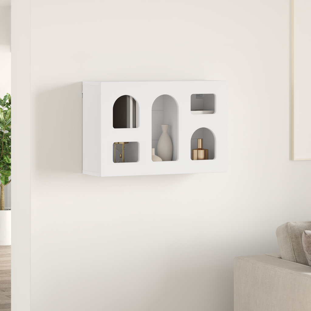 vidaXL Szafka wisząca ELST Biały 60 x 20 x 40 cm Drewno inżynieryjne