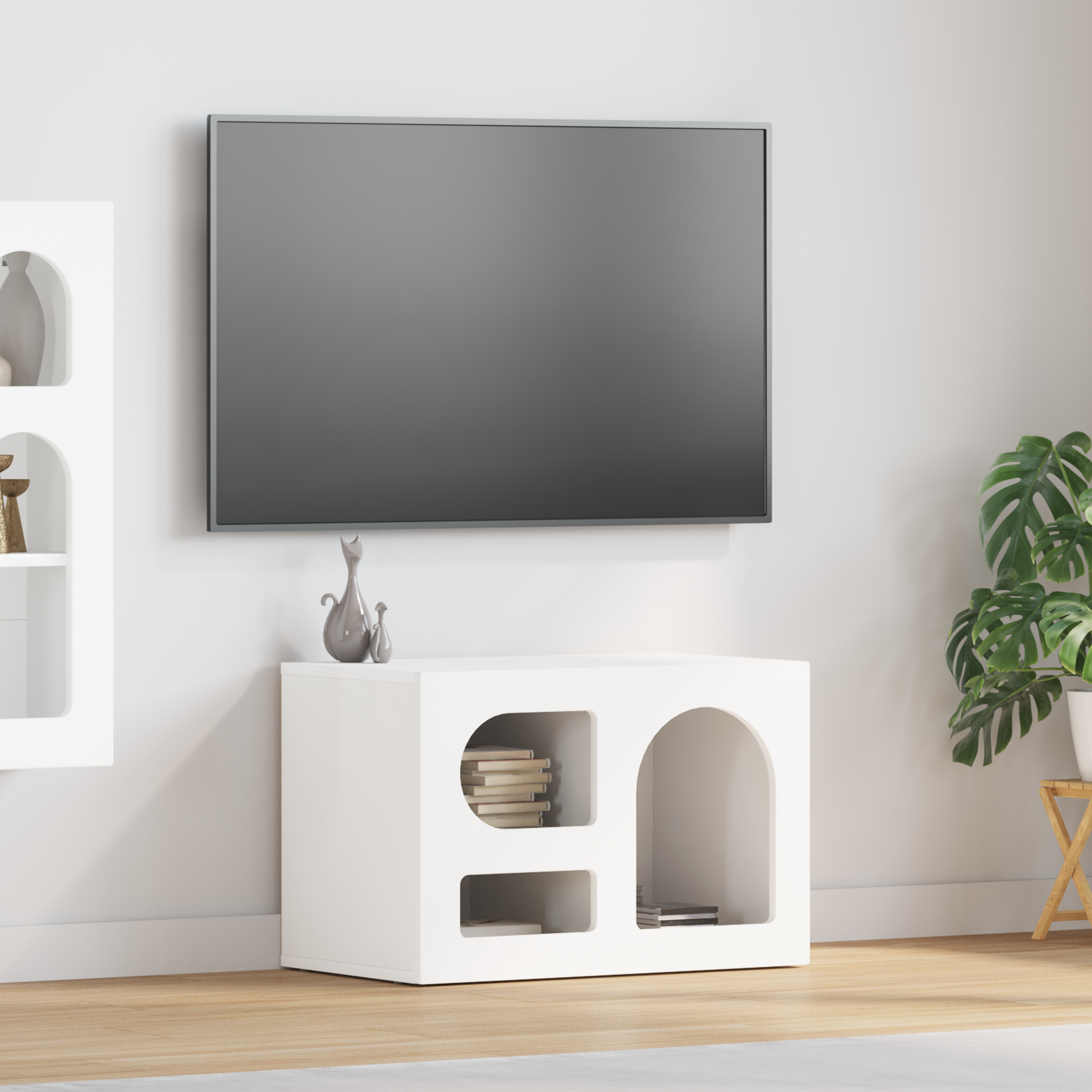 vidaXL Szafka pod telewizor ELST 60 x 35 x 40 cm Biały