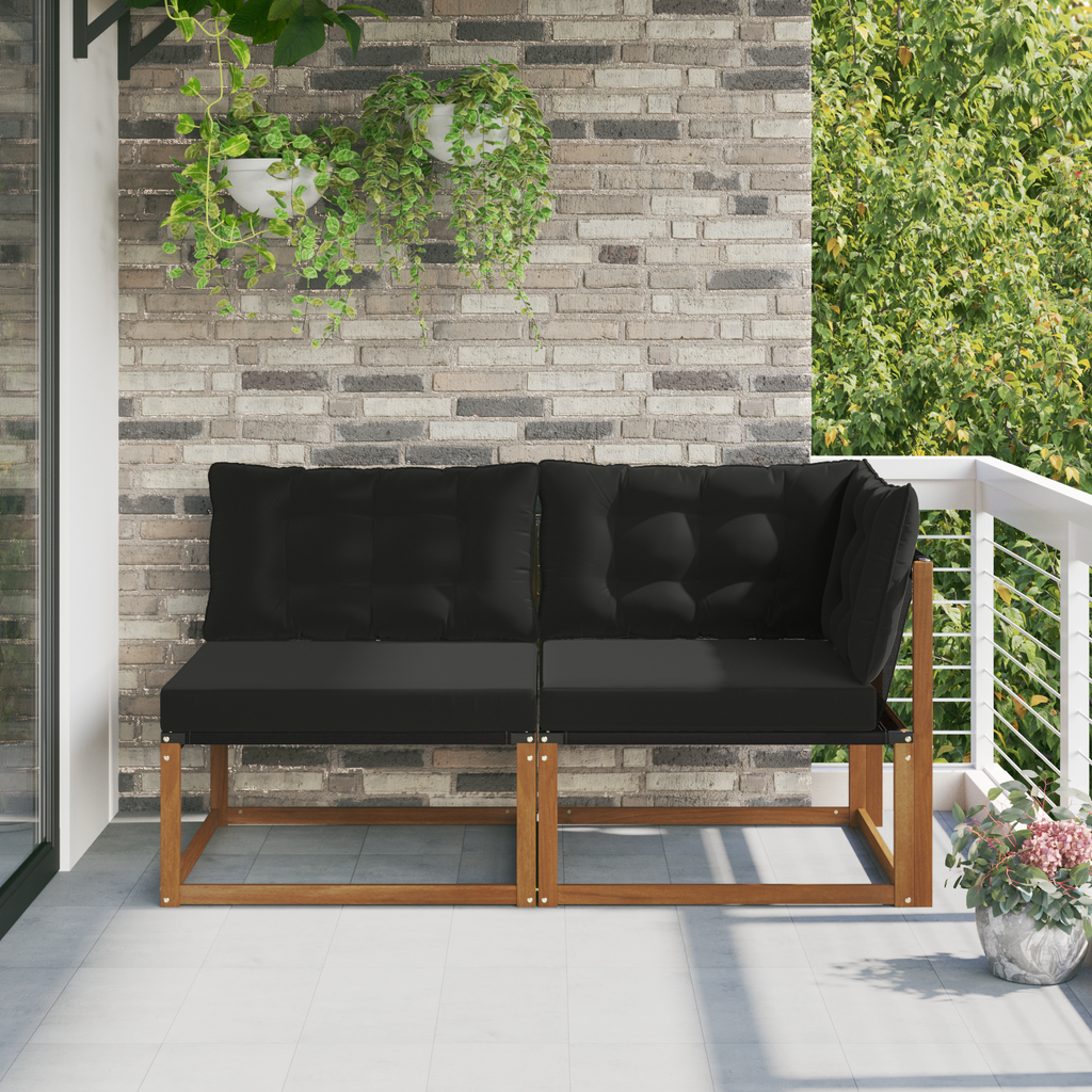 vidaXL Modułowa sofa na zewnątrz z poduszką 7 Sztuka Naturalny