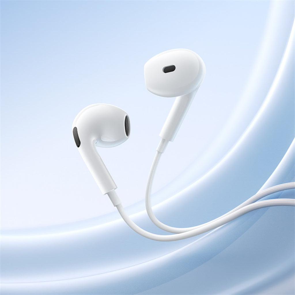 Słuchawki Baseus Encok CZ19 z USB-C przewodowe douszne - białe