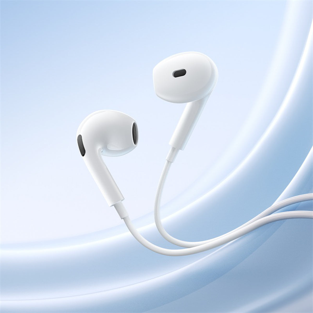 Słuchawki Baseus Encok CZ19 z USB-C przewodowe douszne - białe