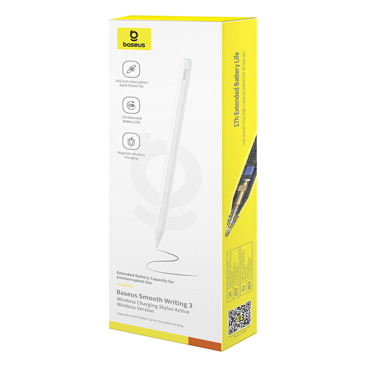 Rysik aktywny Baseus Smooth Writing 3 ładowany bezprzewodowo stylus - biały