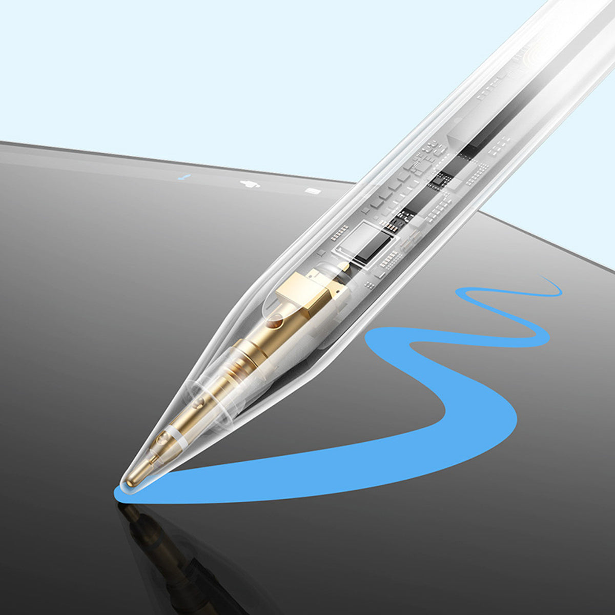 Rysik aktywny Baseus Smooth Writing 3 ładowany bezprzewodowo stylus - biały
