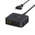 Stacja ładująca Baseus EnerFill FH21 120W 4xUSB-C + 2xUSB-A - czarna
