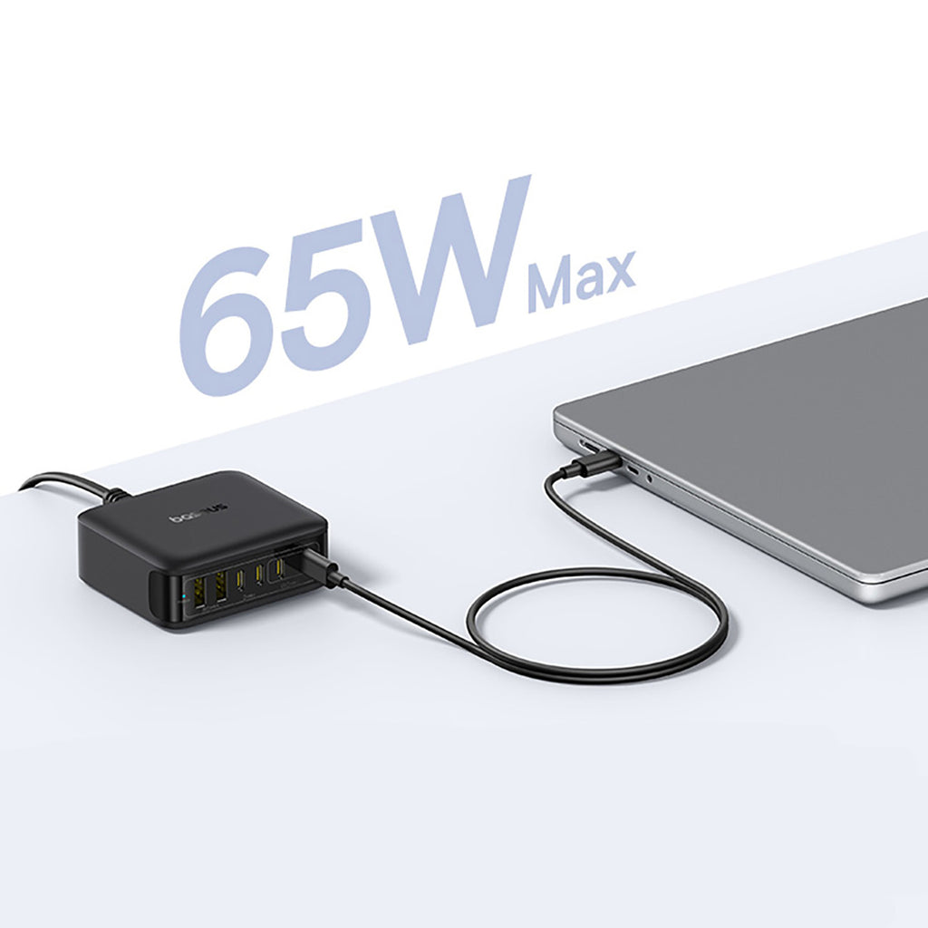 Stacja ładująca Baseus EnerFill FH21 120W 4xUSB-C + 2xUSB-A - czarna