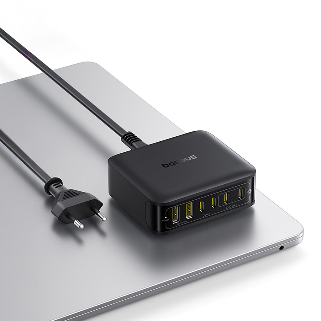 Stacja ładująca Baseus EnerFill FH21 120W 4xUSB-C + 2xUSB-A - czarna