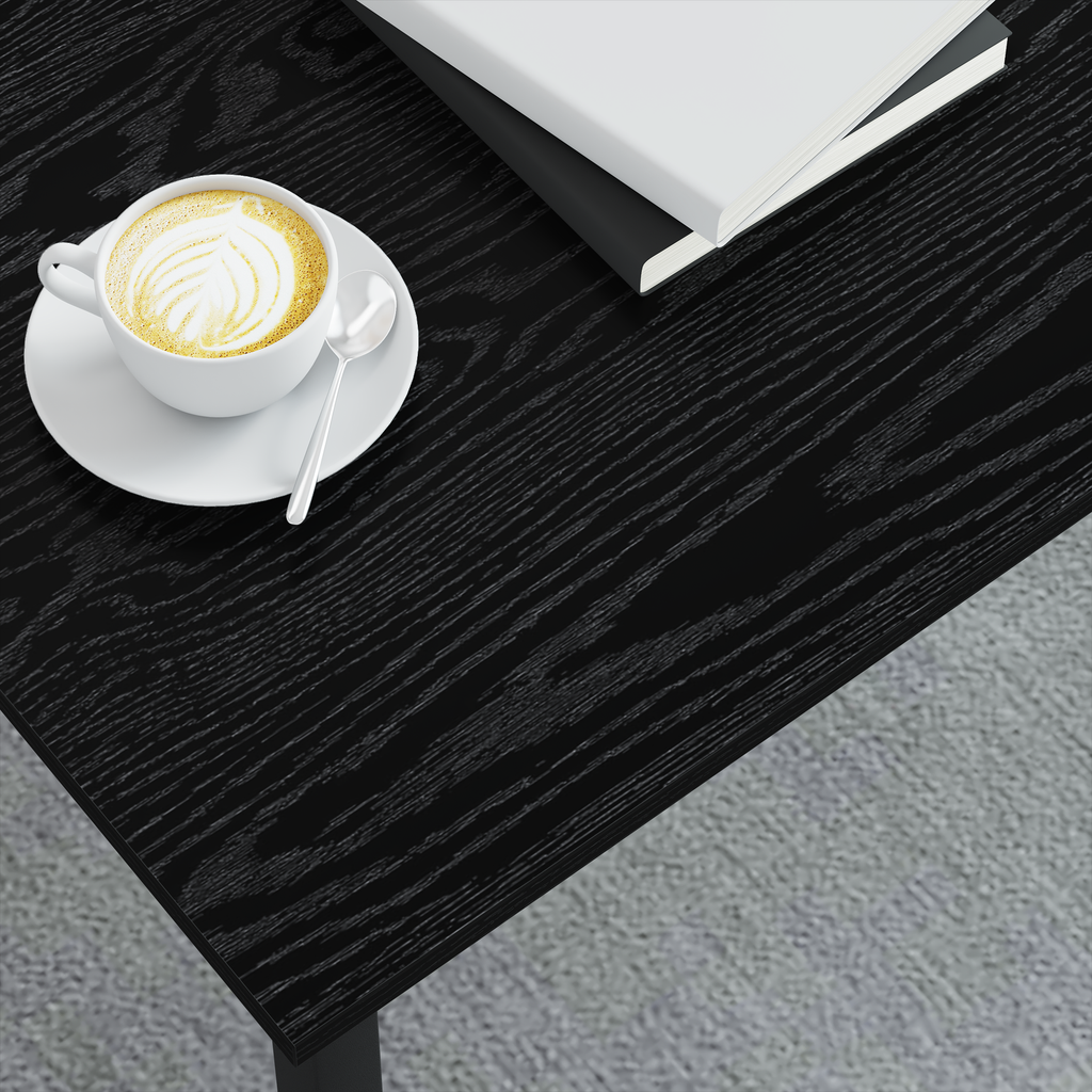 vidaXL Stolik kawowy Czarny Dąb 100 x 100 x 45 cm Drewno inżynieryjne