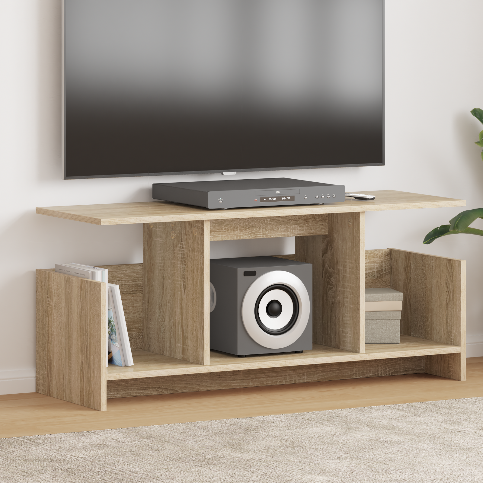 vidaXL Stół pod telewizor 102 x 35 x 45 cm Dąb Sonoma