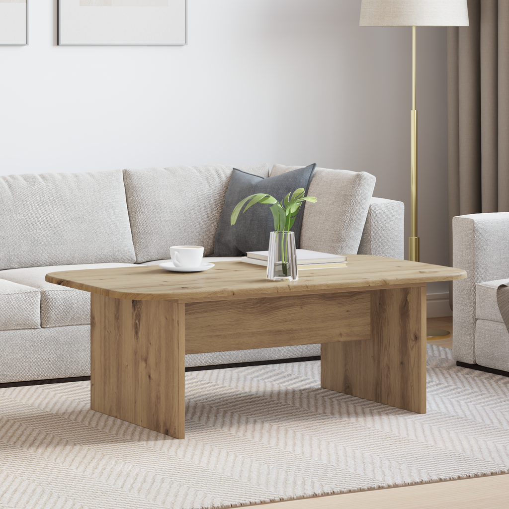 vidaXL Stolik kawowy Dąb rzemieślniczy 93 x 53 x 33 cm