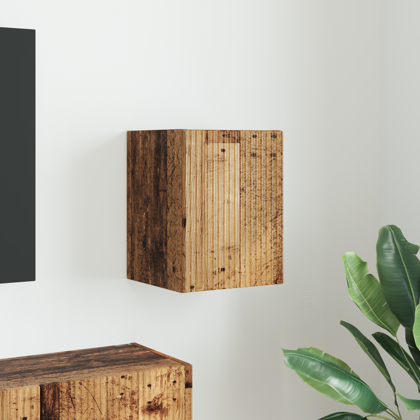 vidaXL Szafka pod telewizor 30 x 31 x 40 cm Stare drewno