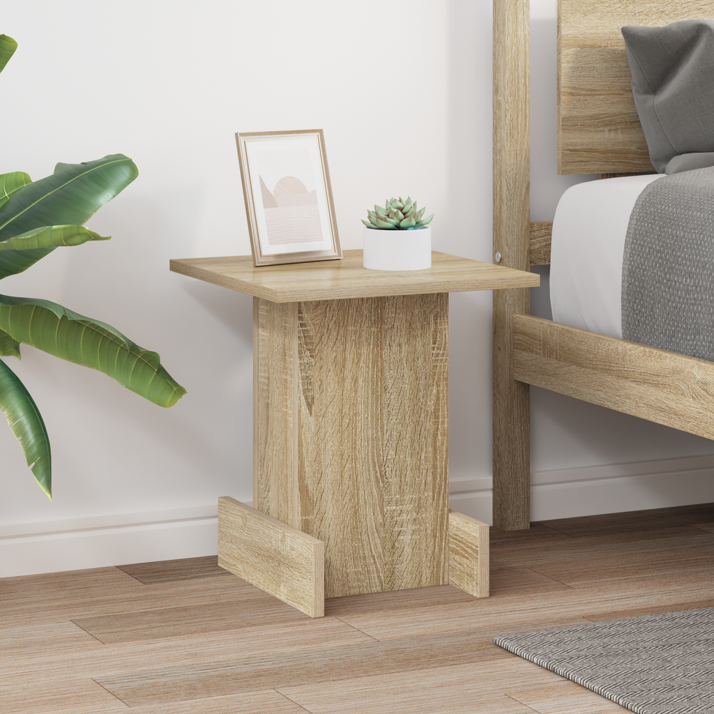 vidaXL Stolik końcowy Dąb Sonoma 35,5 x 35 x 40 cm Drewno inżynieryjne