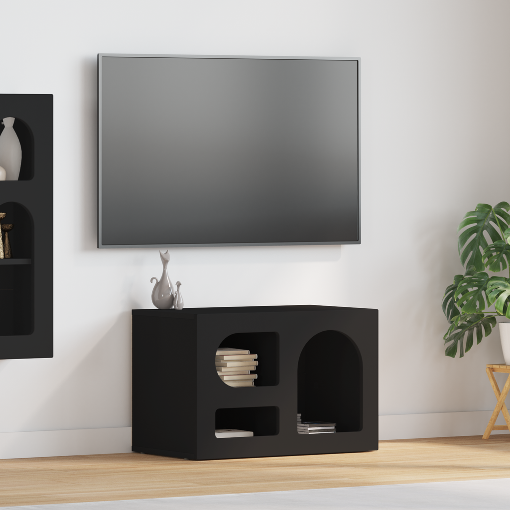 vidaXL Szafka pod telewizor ELST 60 x 35 x 40 cm Czarny