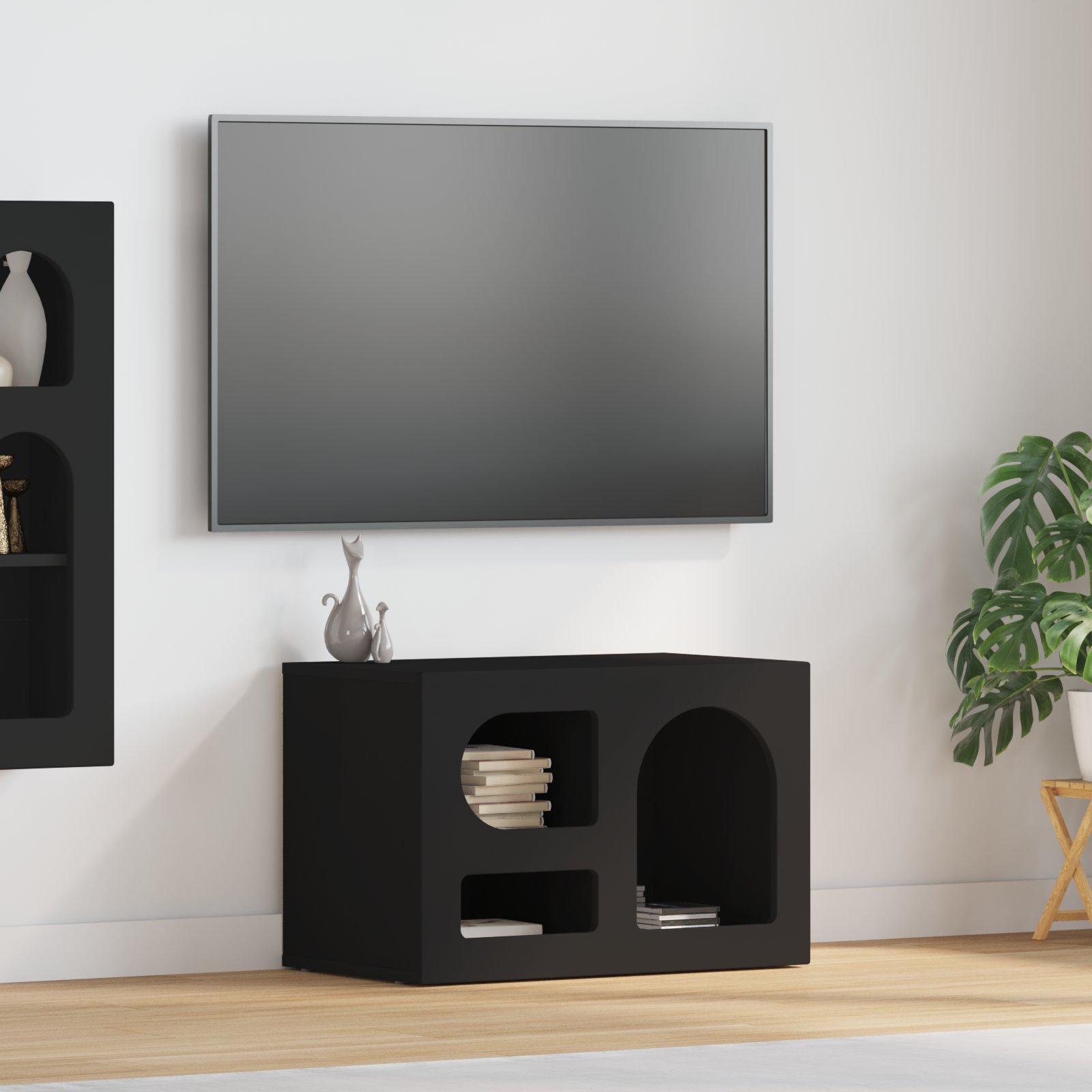 vidaXL Szafka pod telewizor ELST 60 x 35 x 40 cm Czarny