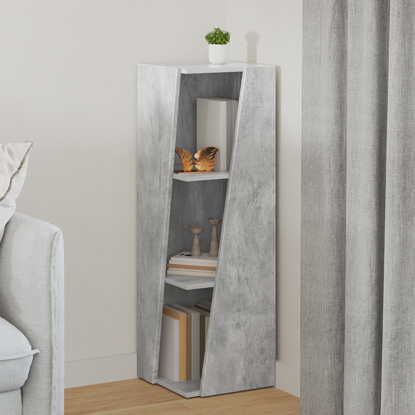 vidaXL Półka boczna 33 x 32 x 100,5 cm Drewno inżynieryjne