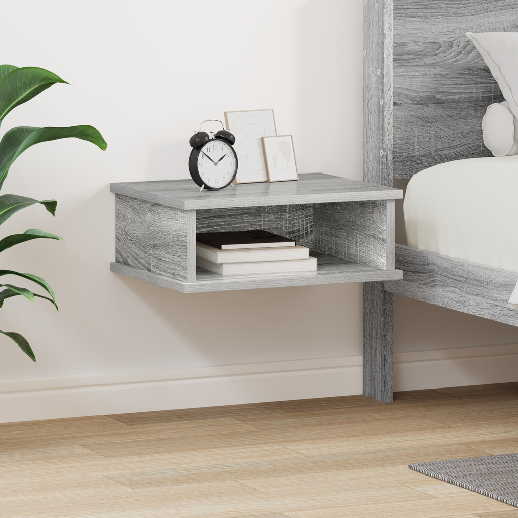 vidaXL Stolik nocny Szary Sonoma 40 x 31 x 15 cm Drewno inżynieryjne