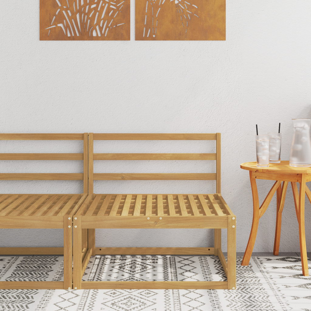 vidaXL Środkowa sofa ogrodowa Biały 79 x 83 x 73 cm