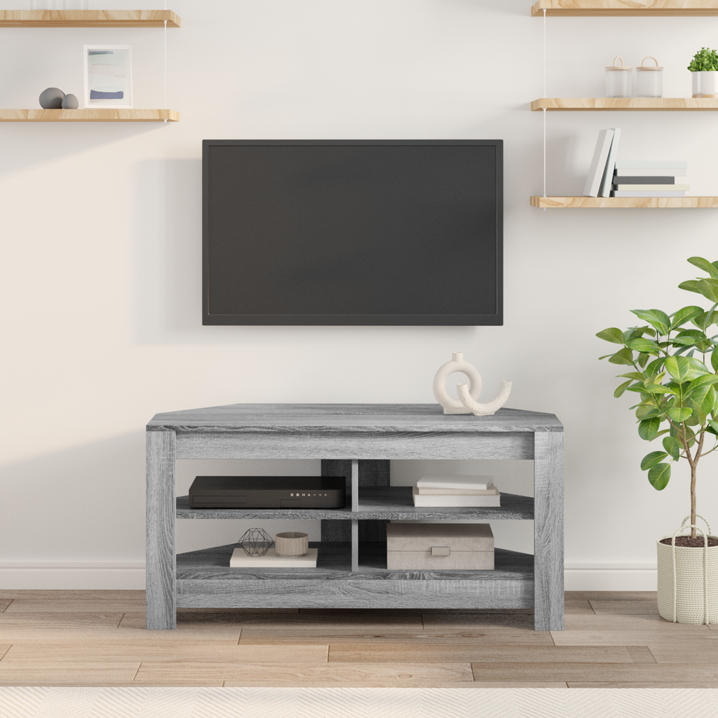 vidaXL RogowaSzafkanaTelewizor 102 x 40,5 x 45 cm Szary Sonoma