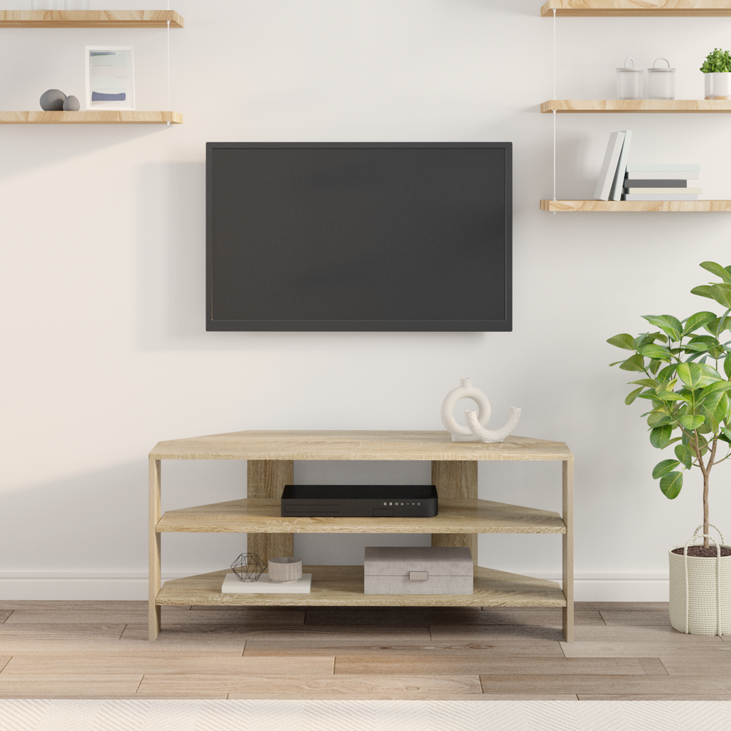 vidaXL RogowaSzafkanaTelewizor 102x40,5x45cm Dąb Sonoma