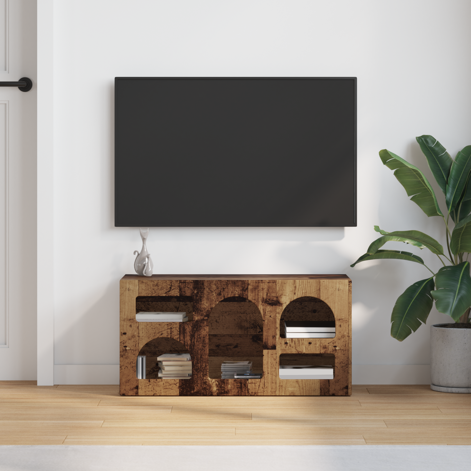 vidaXL Szafka pod telewizor ELST 80 x 35 x 40 cm Stare drewno