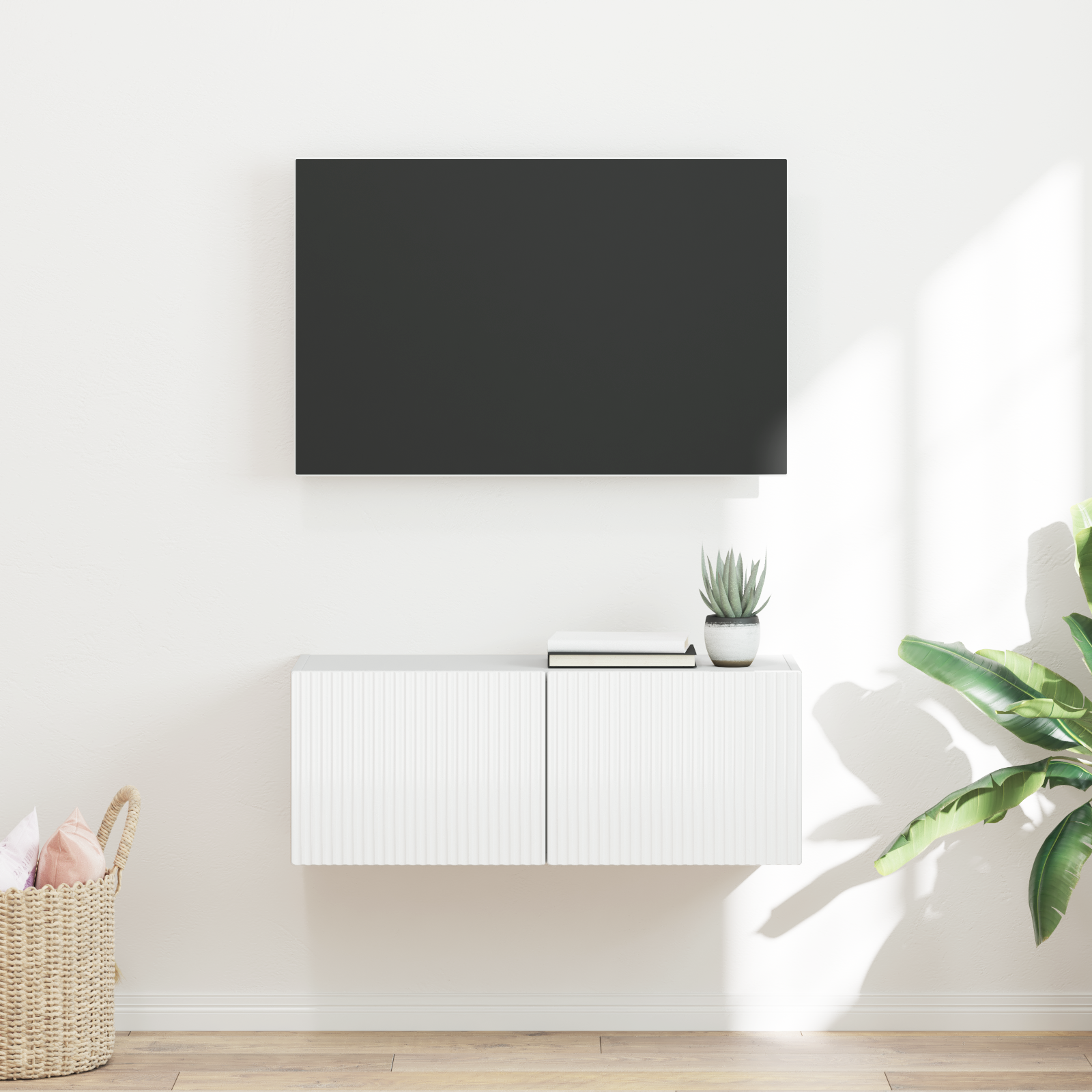 vidaXL Szafka pod telewizor 78,5 x 31 x 29,5 cm Błyszcząca biel