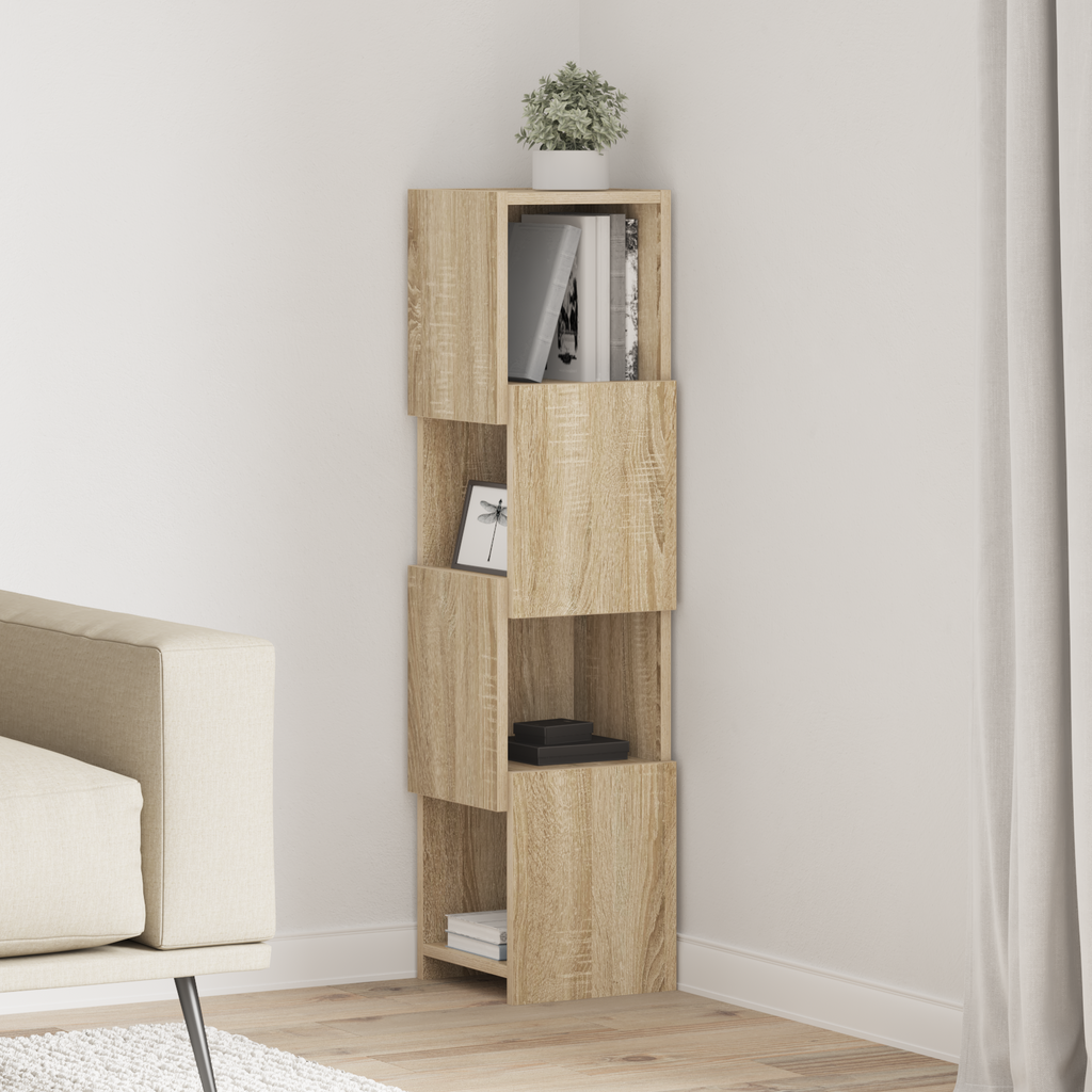 vidaXL Szafka narożna 25,5x25x102cm Drewno inżynieryjne Dąb Sonoma