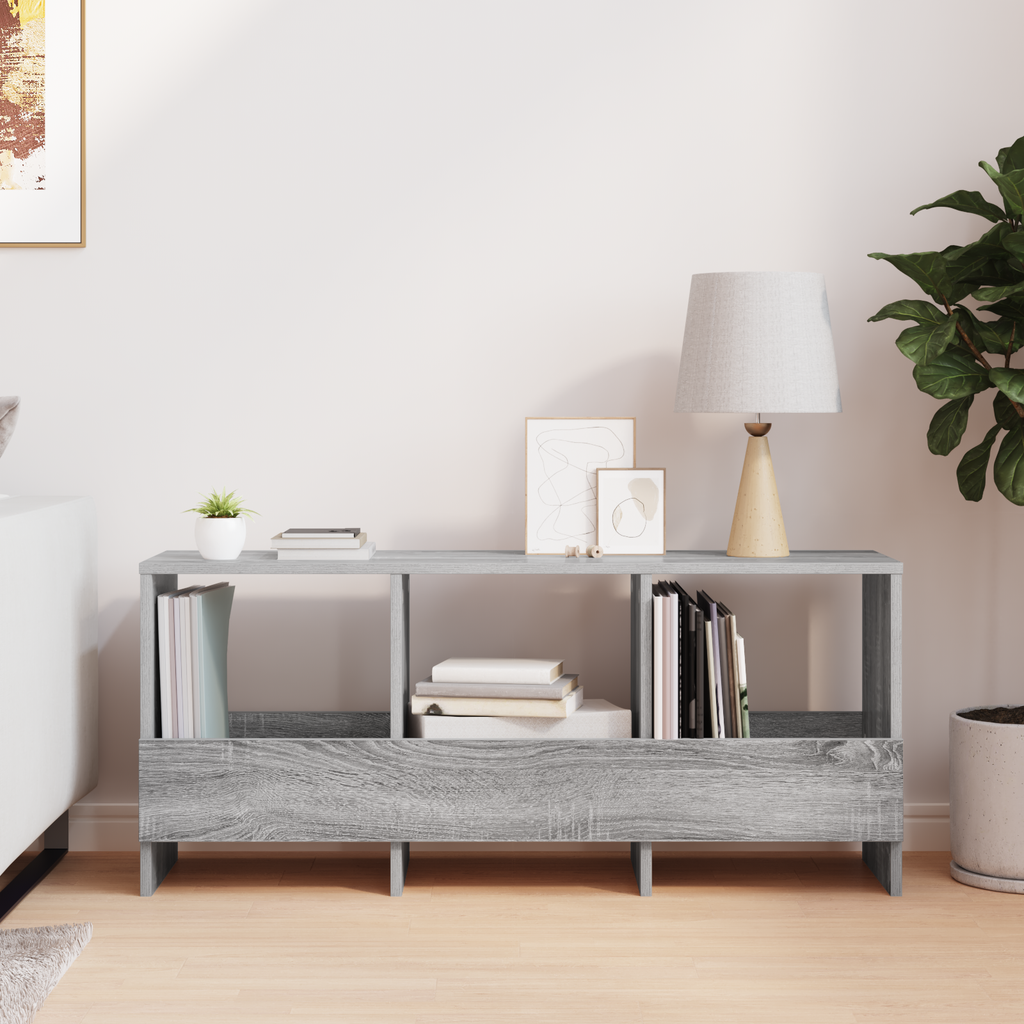 vidaXL Regał na gazety Szary Sonoma 102 x 30 x 45 cm