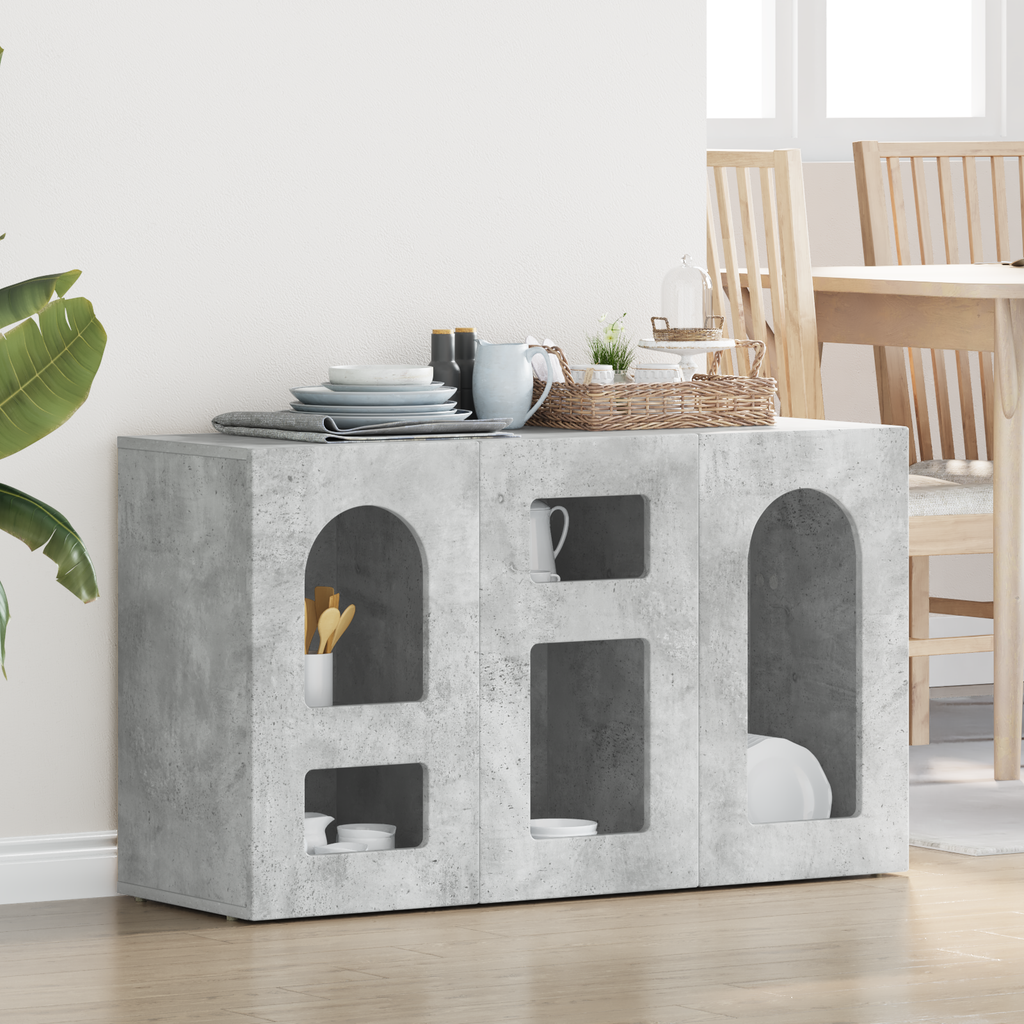 vidaXL Bufet ELST Betonowy szary 100 x 35 x 59 cm Drewno inżynieryjne