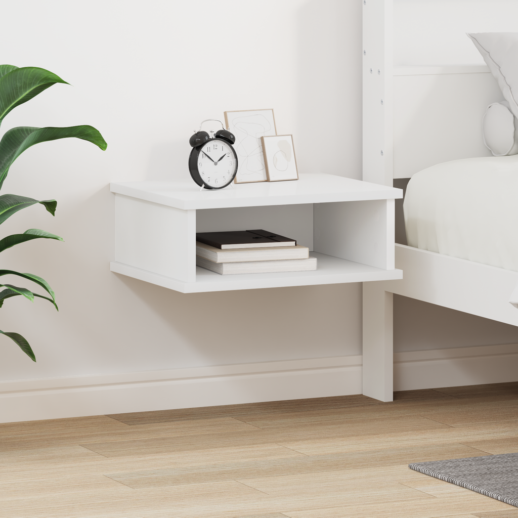 vidaXL Stolik nocny Biały 40 x 31 x 15 cm Drewno inżynieryjne