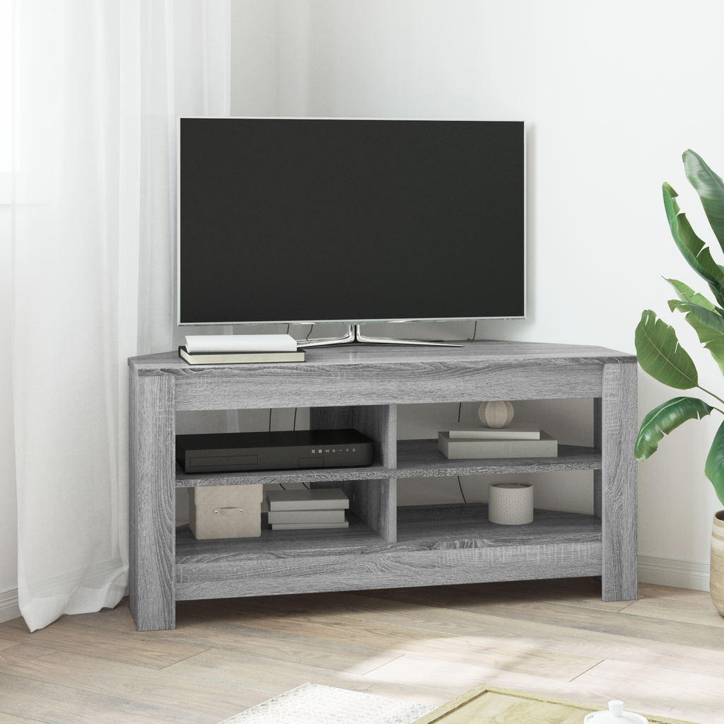 vidaXL RogowaSzafkanaTelewizor 102 x 40,5 x 45 cm Szary Sonoma