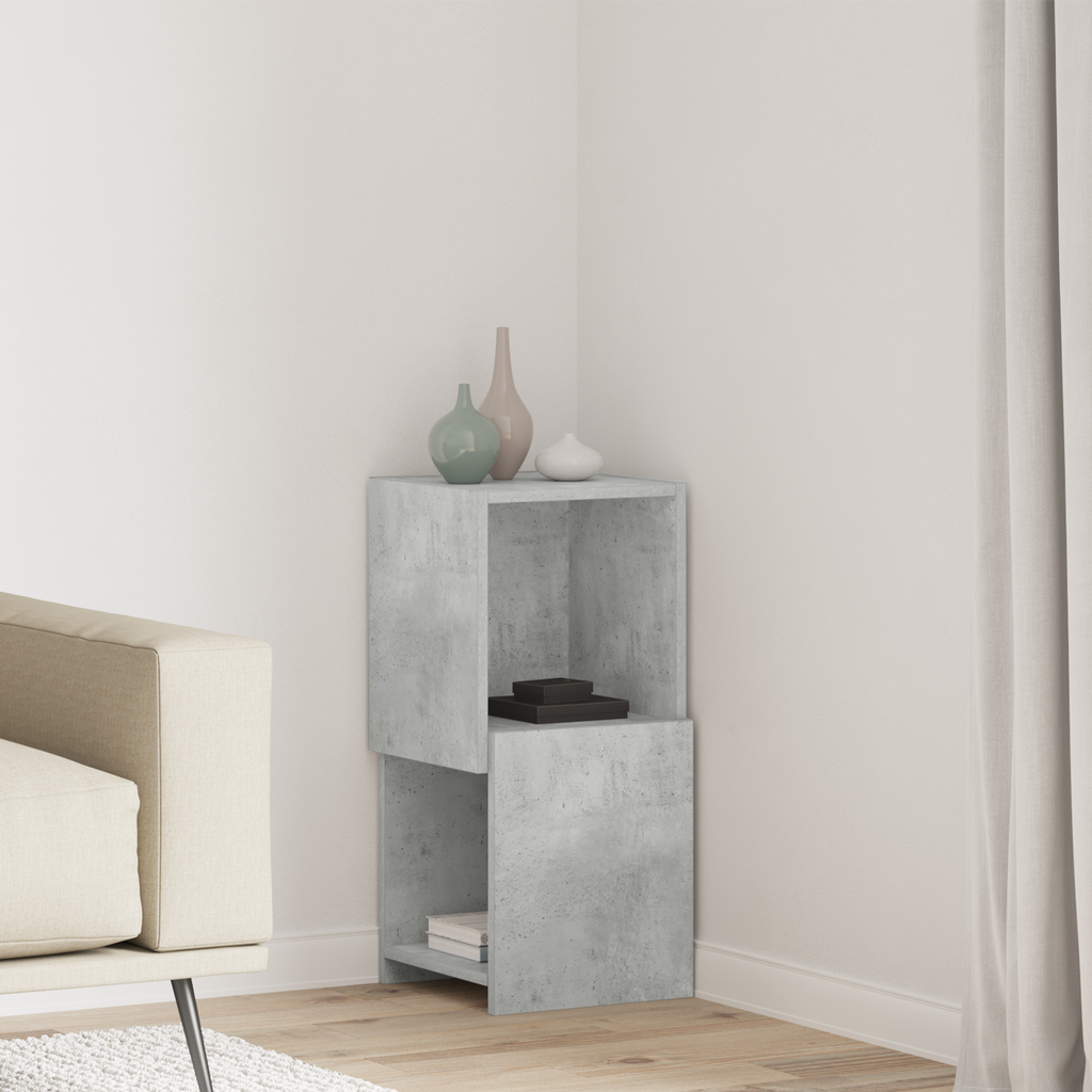 vidaXL Szafka narożna 30,5x30x65cm Drewno inżynieryjne Betonowy szary