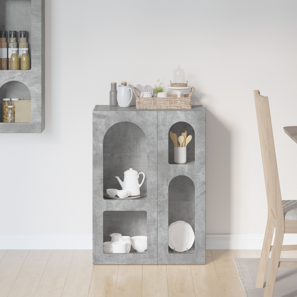 vidaXL Bufet ELST Betonowy szary 59 x 35 x 80.5 cm Drewno inżynieryjne