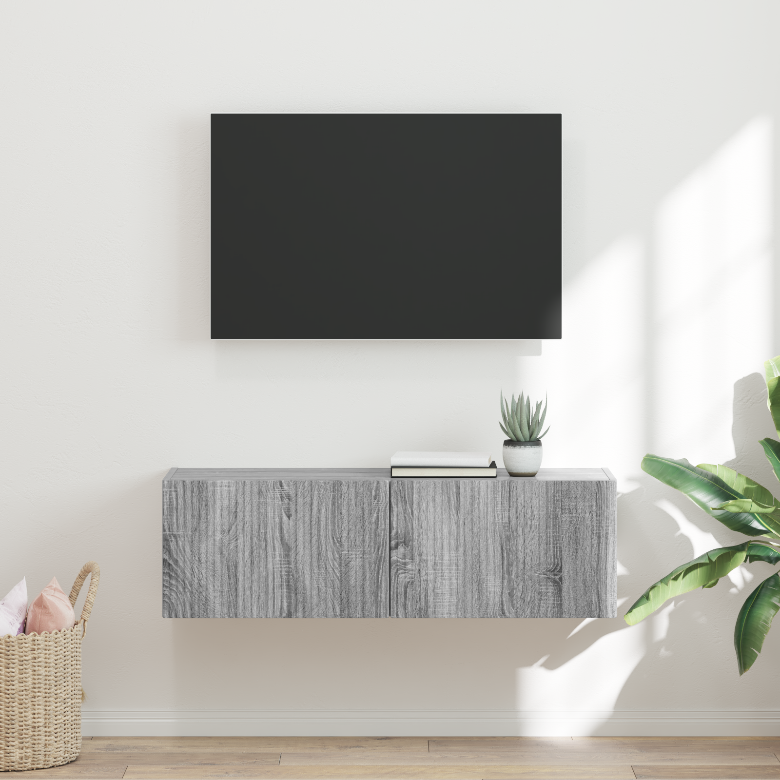 vidaXL Szafka pod telewizor 98 x 31 x 29,5 cm Szary Sonoma