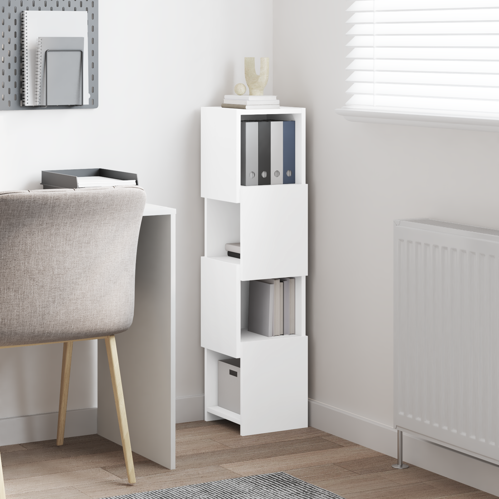 vidaXL Szafka narożna 25,5x25x102cm Drewno inżynieryjne