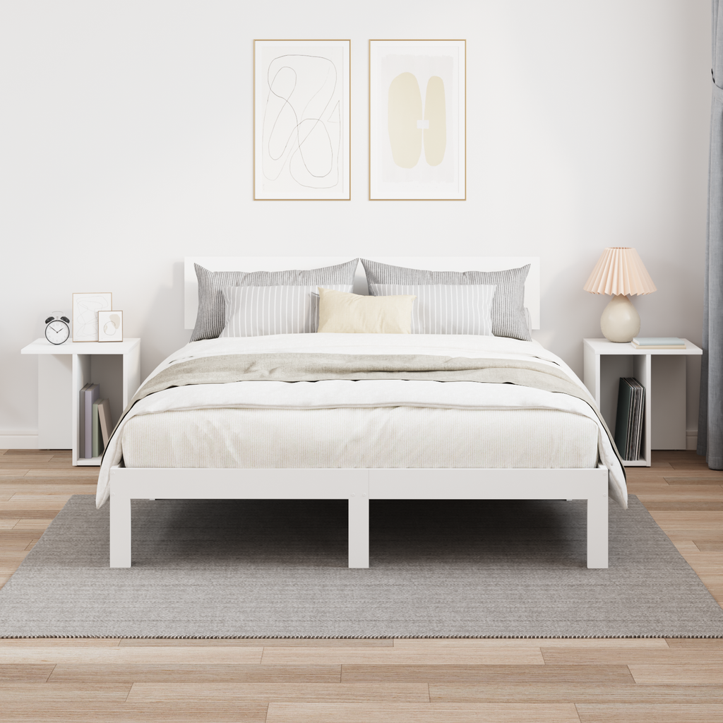 vidaXL Stolik końcowy 2 szt. Biały 37 x 32 x 40 cm Drewno inżynieryjne