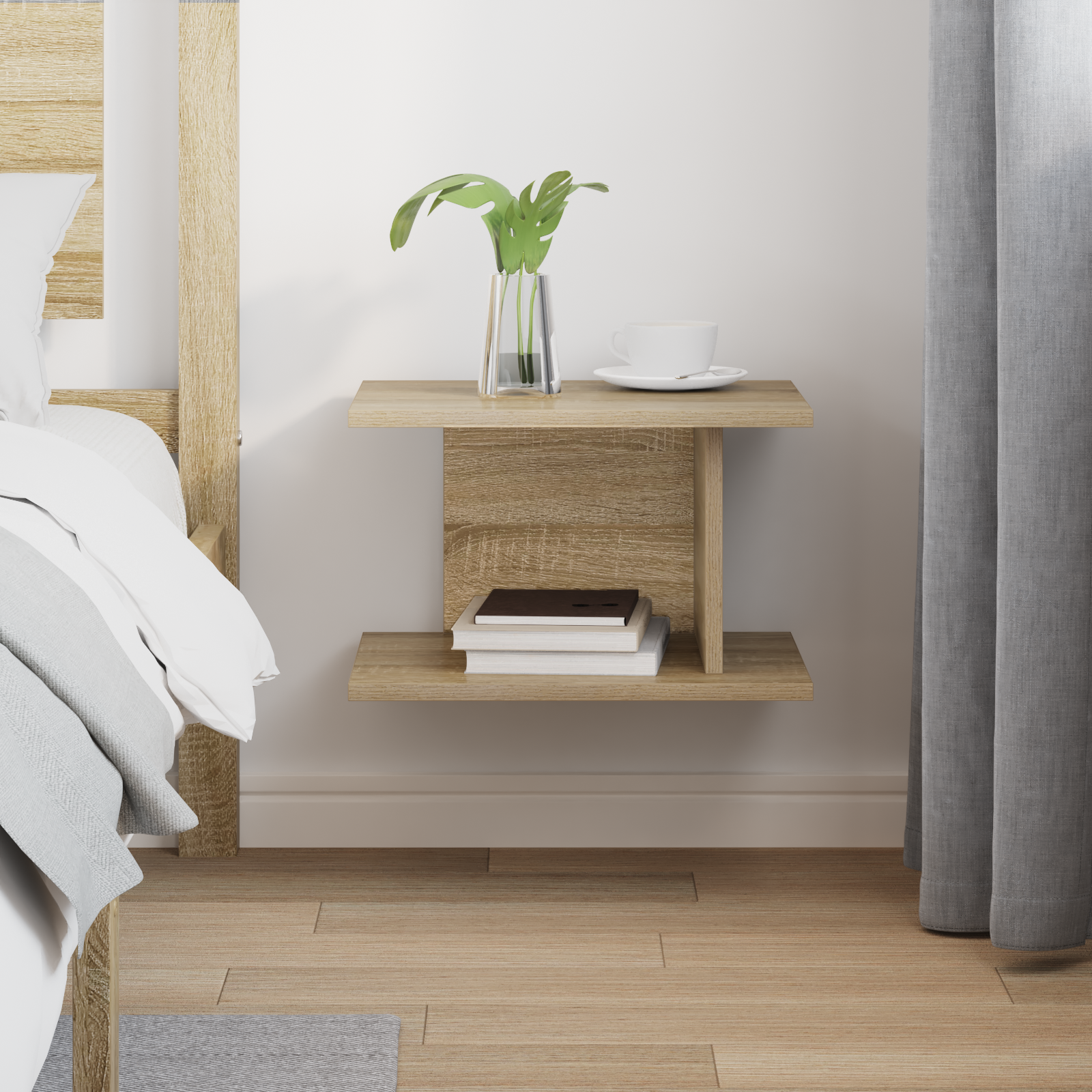 vidaXL Stolik nocny Dąb Sonoma 40 x 30 x 25 cm Drewno inżynieryjne