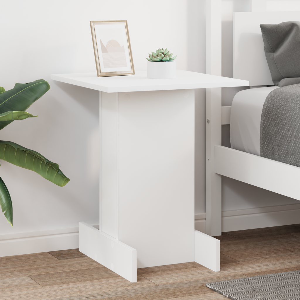 vidaXL Stolik końcowy Biały 44,5 x 45 x 55 cm Drewno inżynieryjne