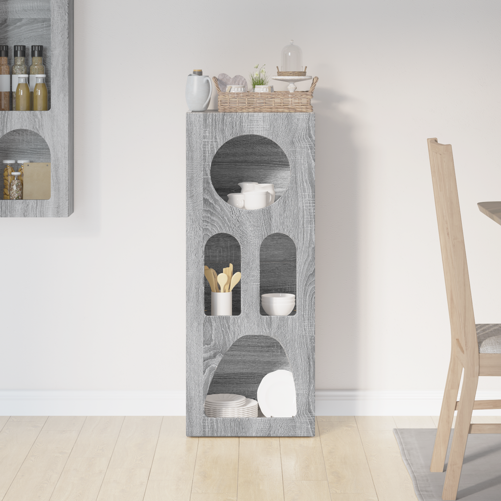 vidaXL Bufet ELST Szary Sonoma 40 x 35 x 100.5 cm Drewno inżynieryjne