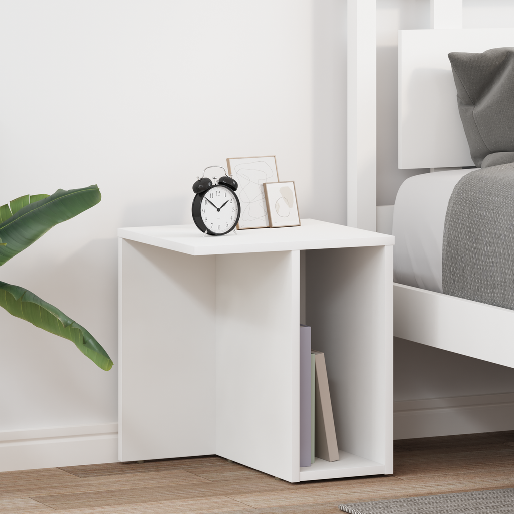 vidaXL Stolik końcowy 2 szt. Biały 37 x 32 x 40 cm Drewno inżynieryjne