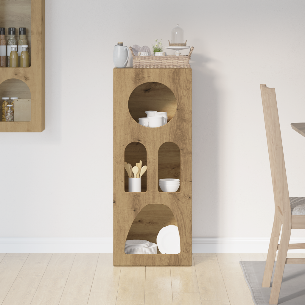 vidaXL Bufet ELST Dąb rzemieślniczy 40 x 35 x 100.5 cm