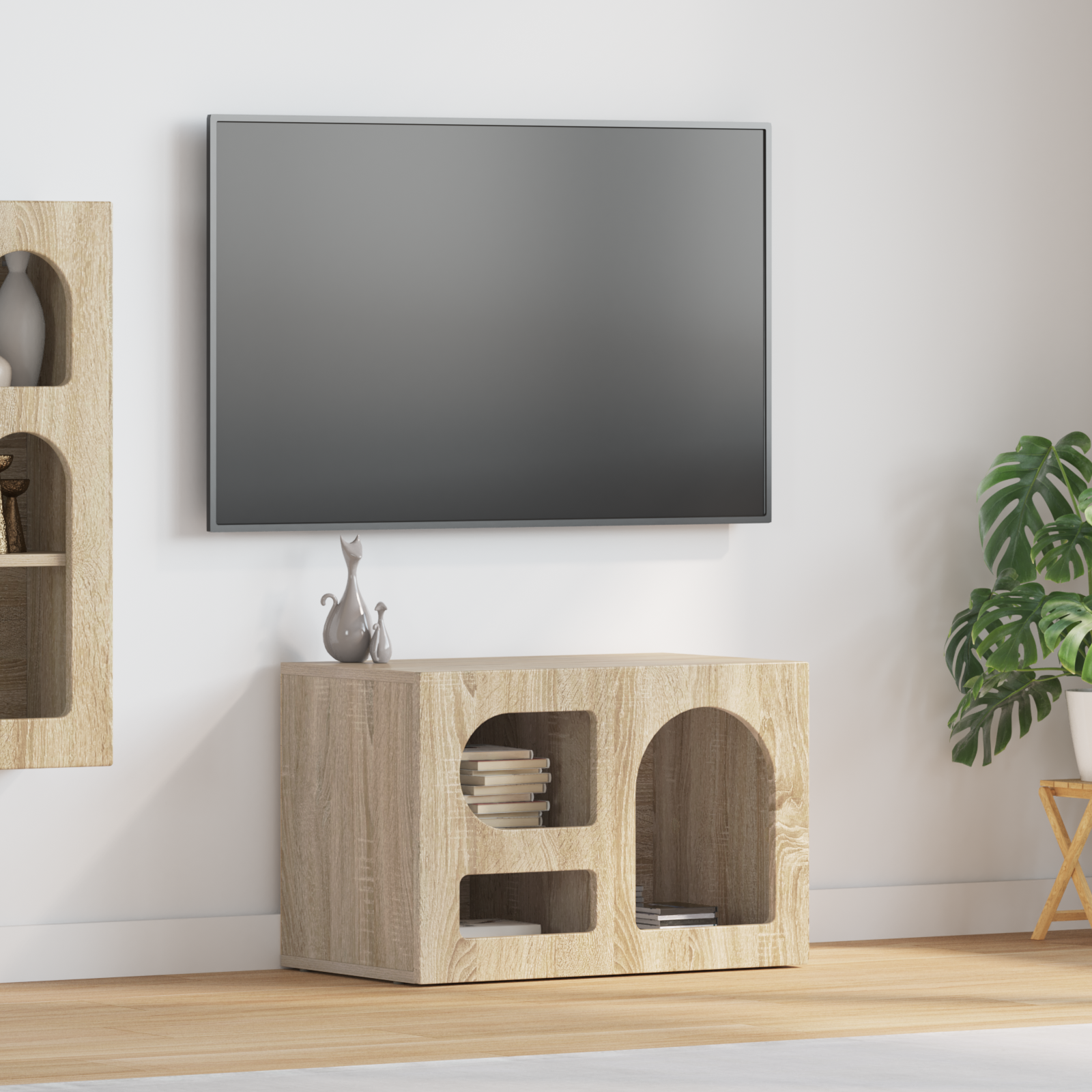 vidaXL Szafka pod telewizor ELST 60 x 35 x 40 cm Dąb Sonoma