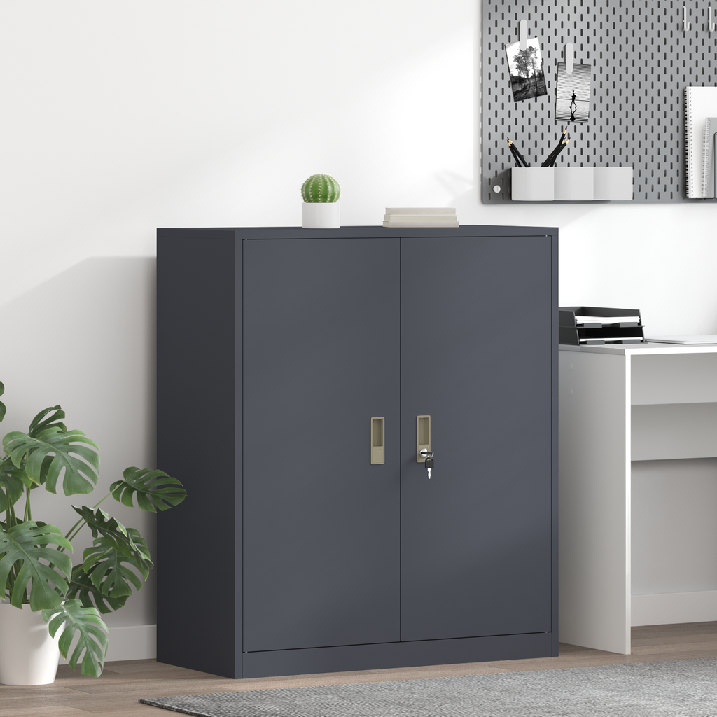 vidaXL Szafka do przechowywania Antracyt 90 x 40 x 105 cm Stal