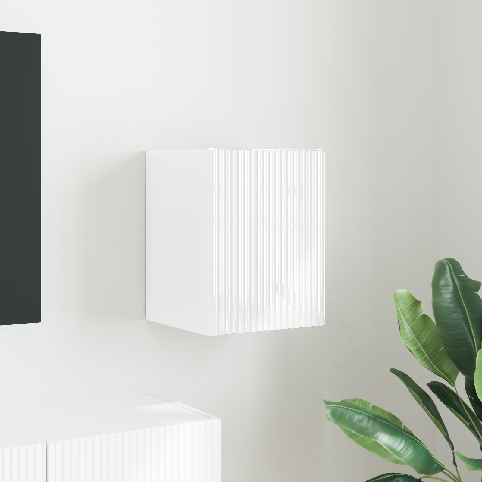 vidaXL Szafka pod telewizor 30 x 31 x 40 cm Błyszcząca biel