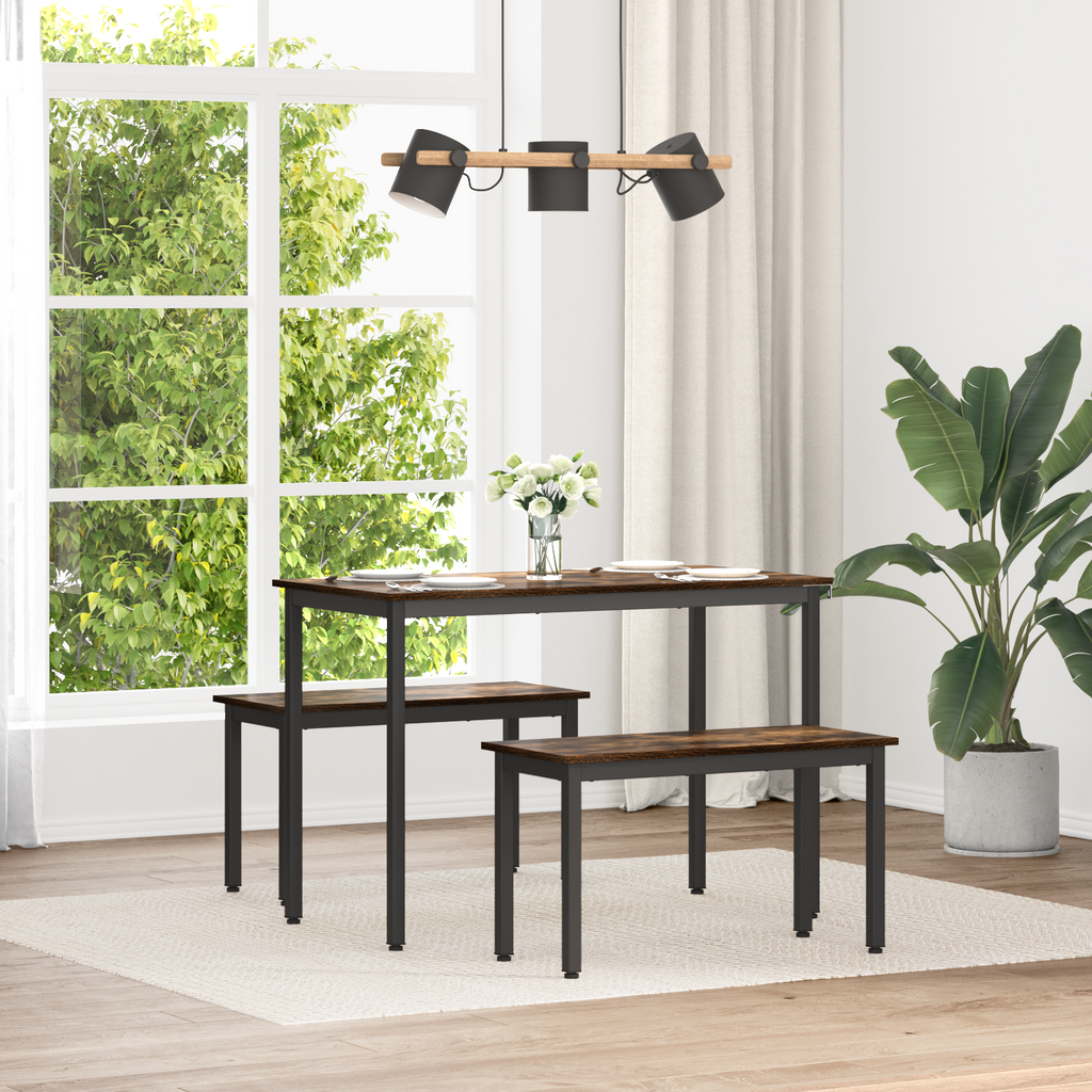 vidaXL ławka Dąb dymny 80 x 35 x 45 cm Drewno inżynieryjne