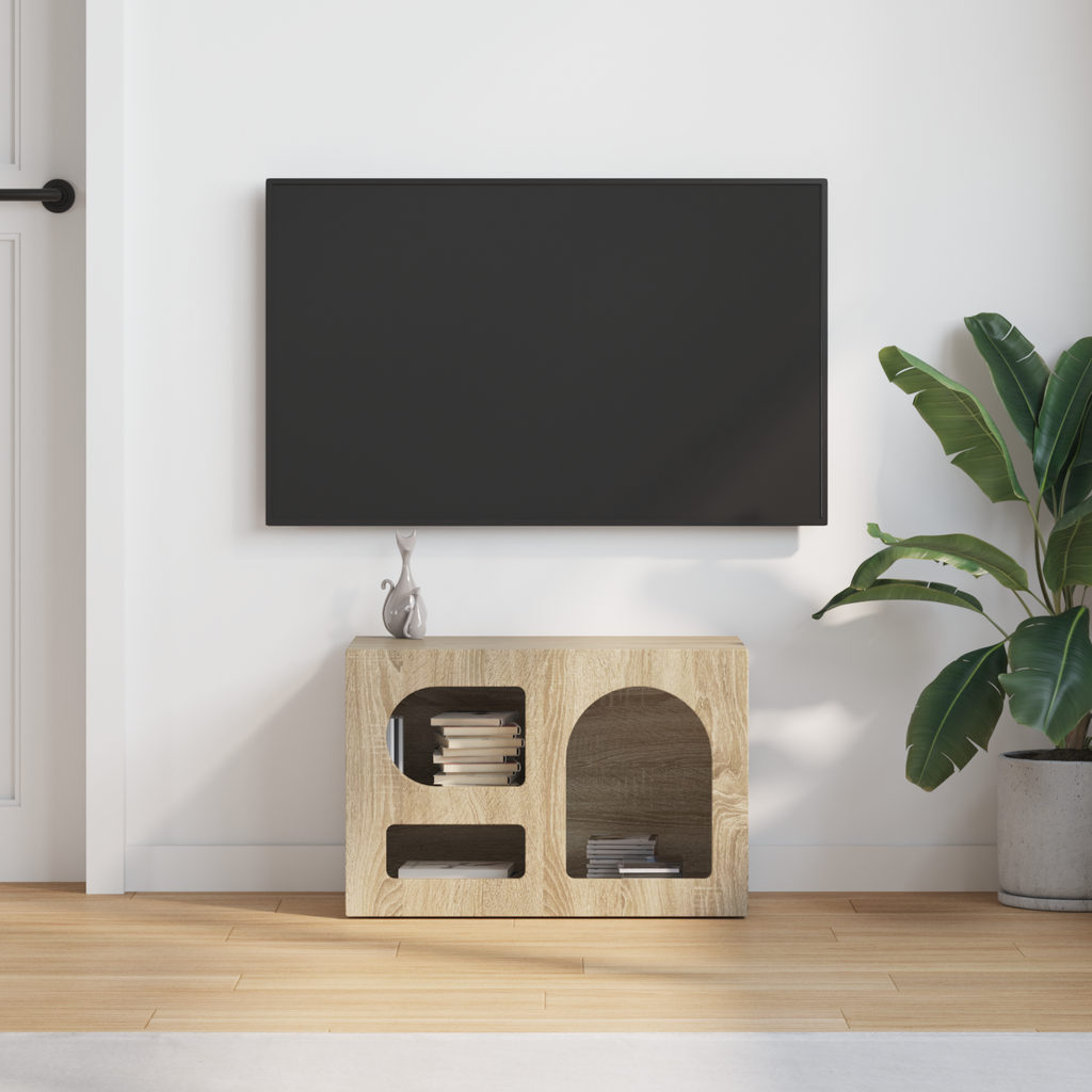 vidaXL Szafka pod telewizor ELST 60 x 35 x 40 cm Dąb Sonoma