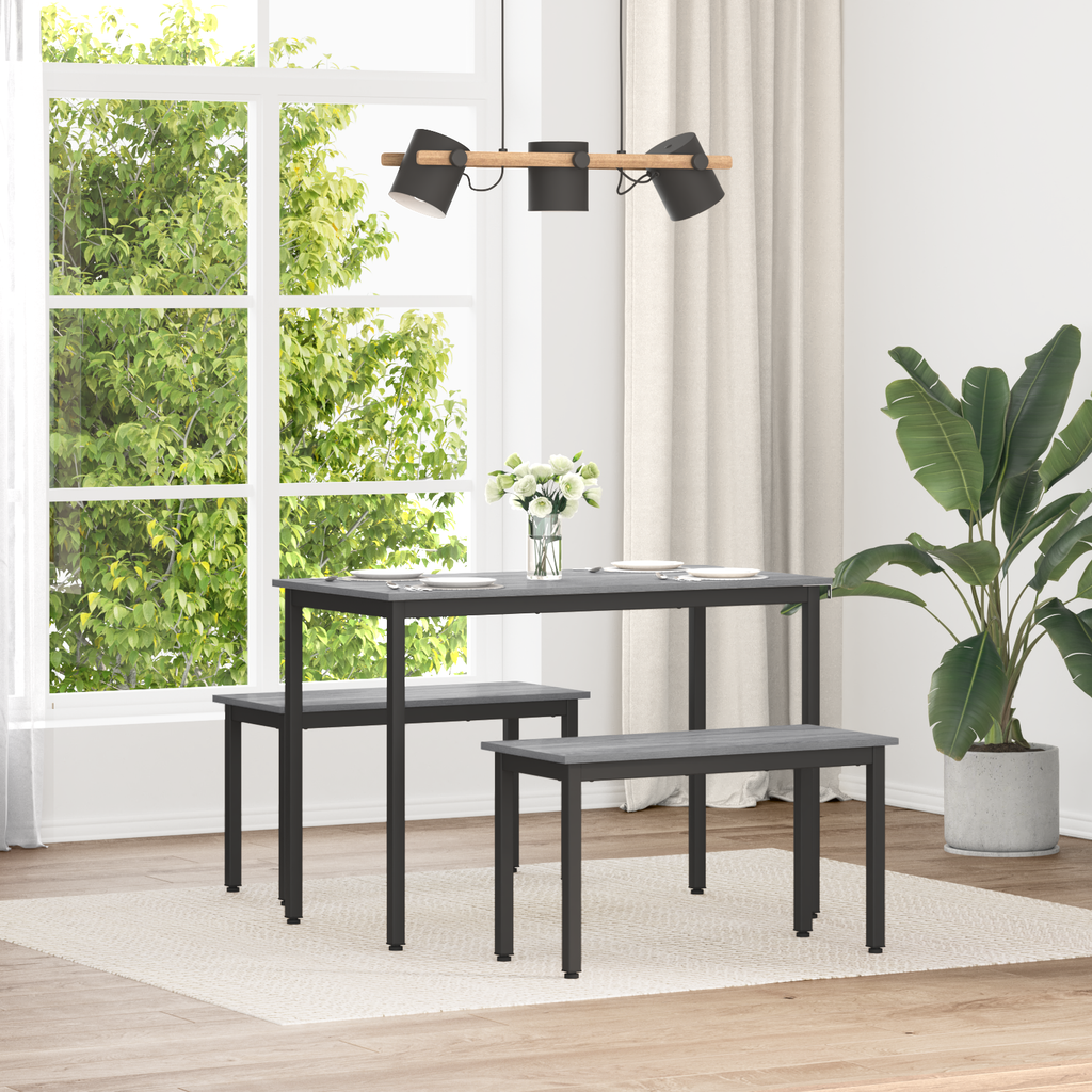 vidaXL ławka Szary Sonoma 80 x 35 x 45 cm Drewno inżynieryjne