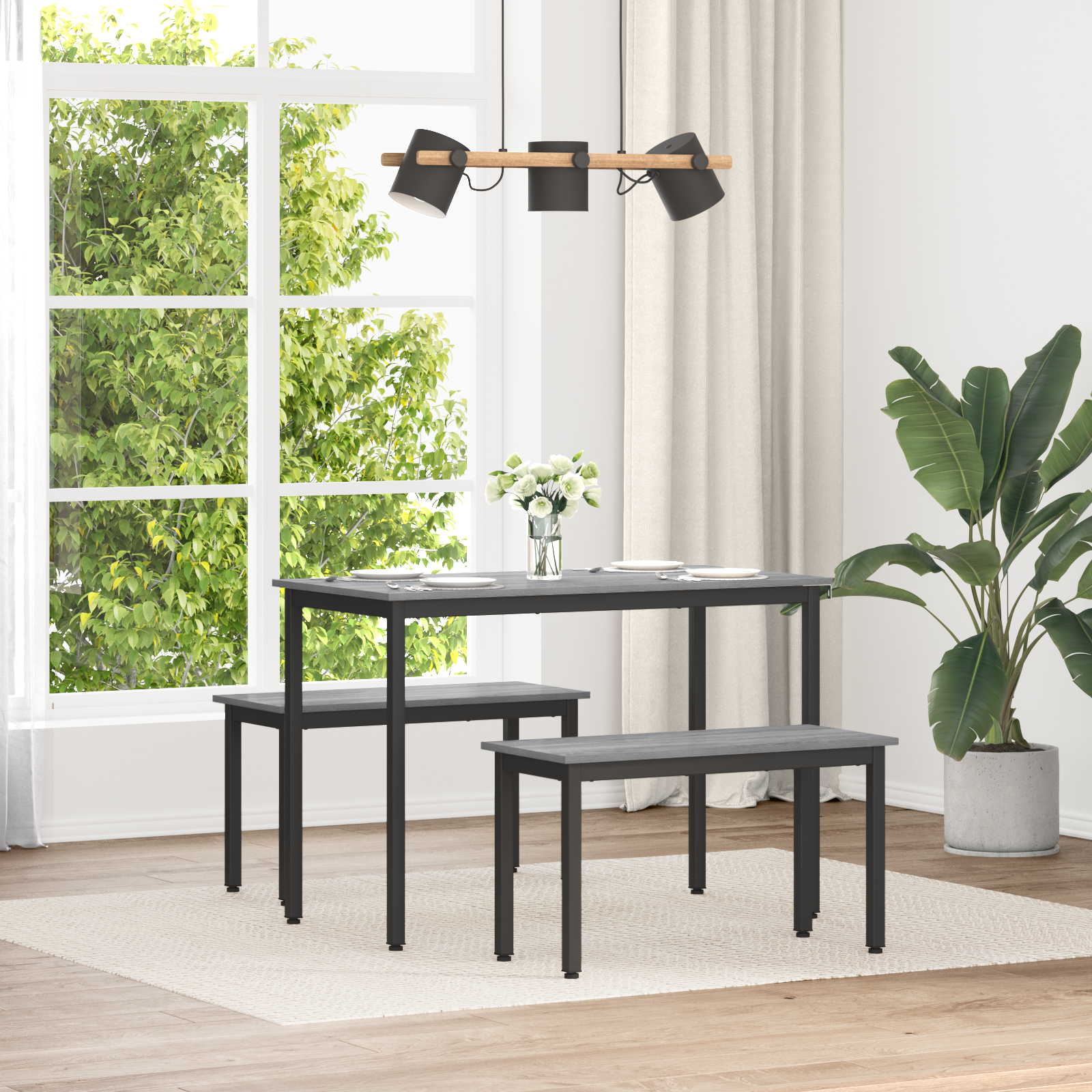 vidaXL ławka Szary Sonoma 80 x 35 x 45 cm Drewno inżynieryjne