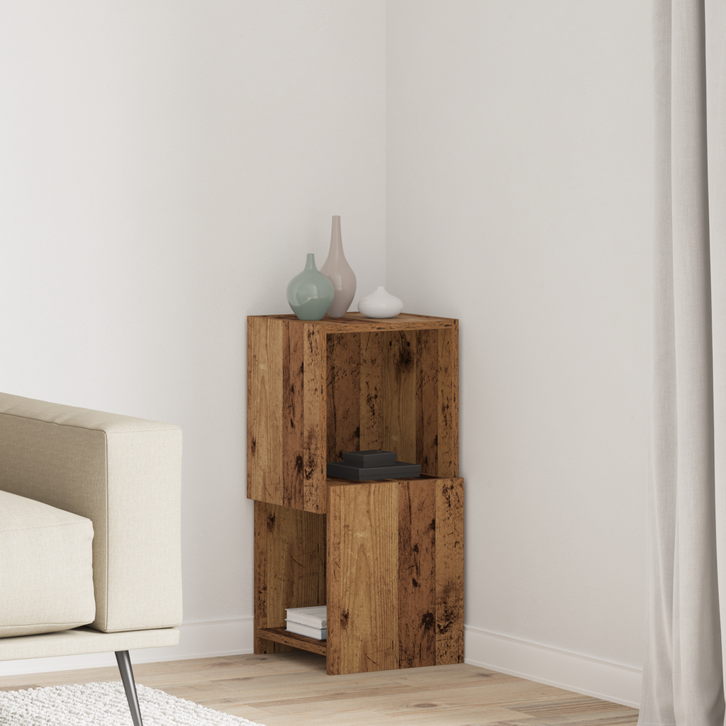 vidaXL Szafka narożna 30,5x30x65cm Drewno inżynieryjne Stare drewno