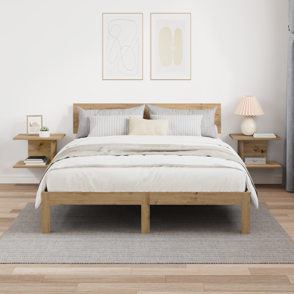 vidaXL Stolik nocny 2 szt. Dąb rzemieślniczy 40 x 30 x 25 cm